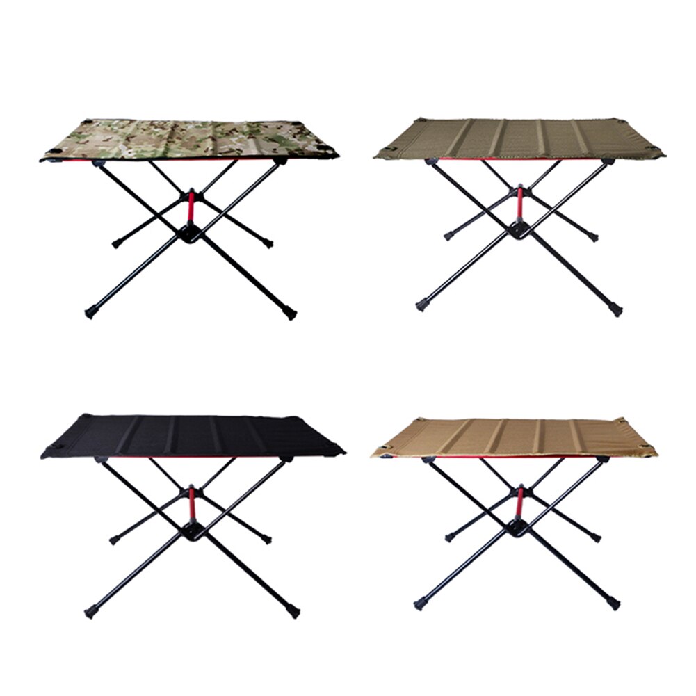 Portable Foldable Camping Table Aluminum Alloy Outdoor Furniture Dinner Desk for Family Party BBQ Picnic