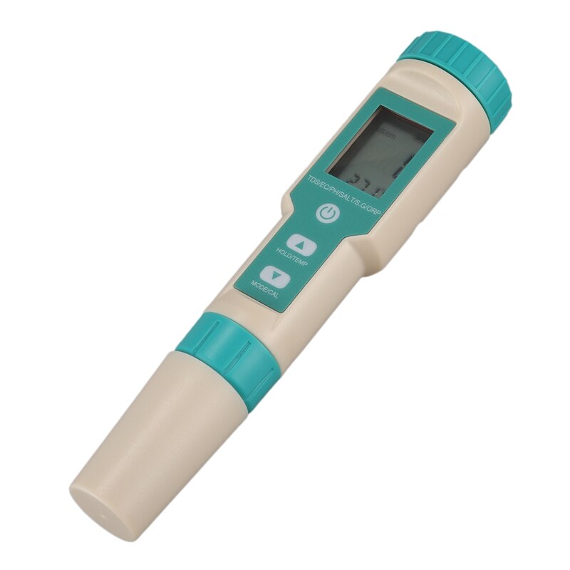 Digital Salinity Tester 7 in 1 ORP/Salinity/PH/TDS/EC/SG/TEMP Meter ORP Monitor Water Detector for Aquarium