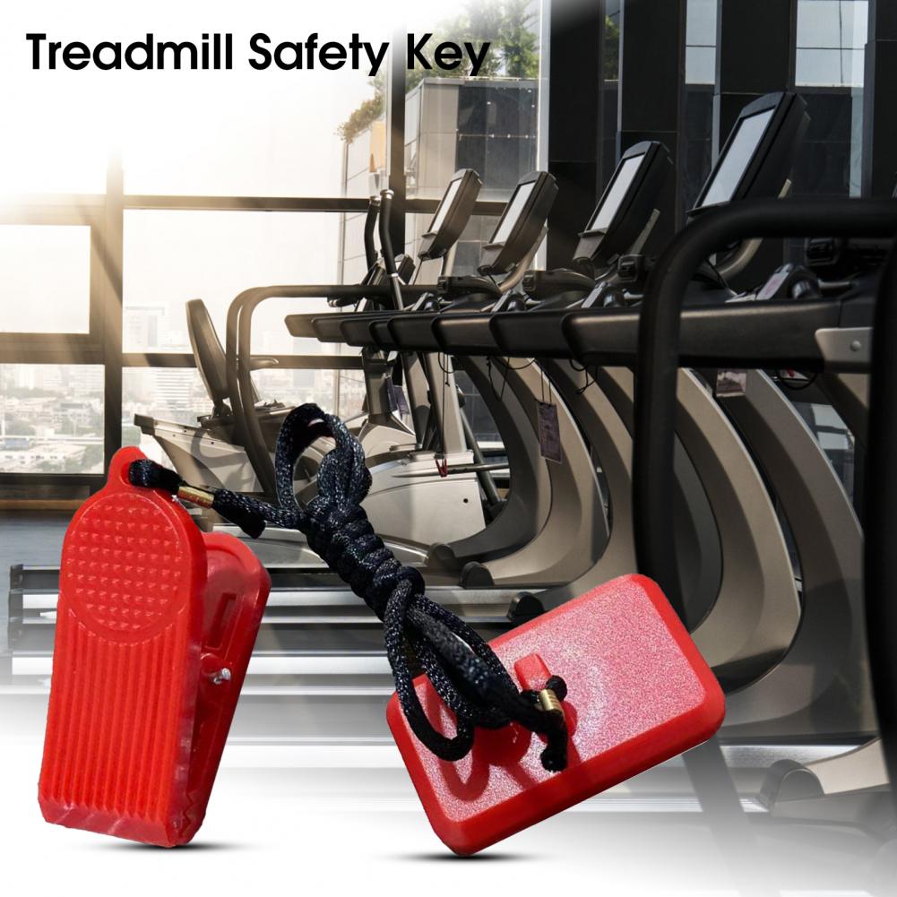 Fitness treadmill safety lock, rectangular emergency stop accessory, universal treadmill safety key, fitness