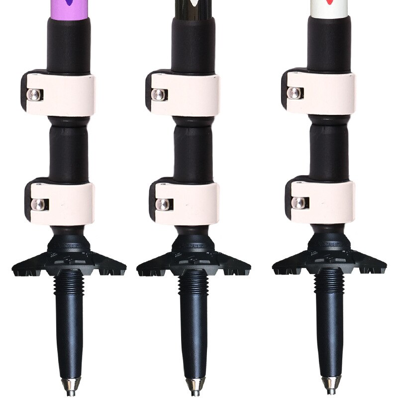 Mountain-climbing Walking Stick Carbon Fibers Ultra light 3 Section External lock Outdoor Hiking 135cm