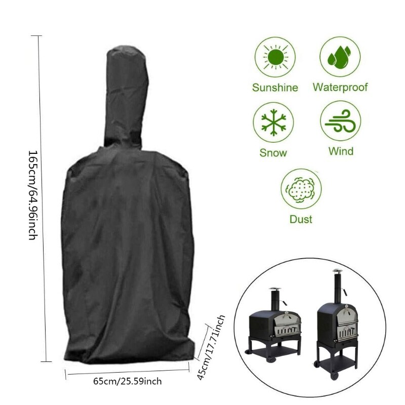 Patio Outdoor Pizza Oven Cover Oxford Cloth Wood-Fired Charcoal Fired Bread Oven 11UA: 8YY802223-1