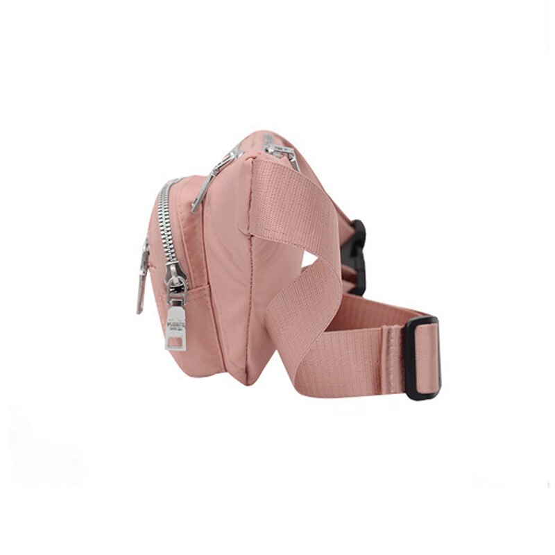 Casual heuptas voor dames, waterdichte nylon heuptas, telefoonhoesje, borsttas, damestas met brede band, damestas met klep, crossbodytas
