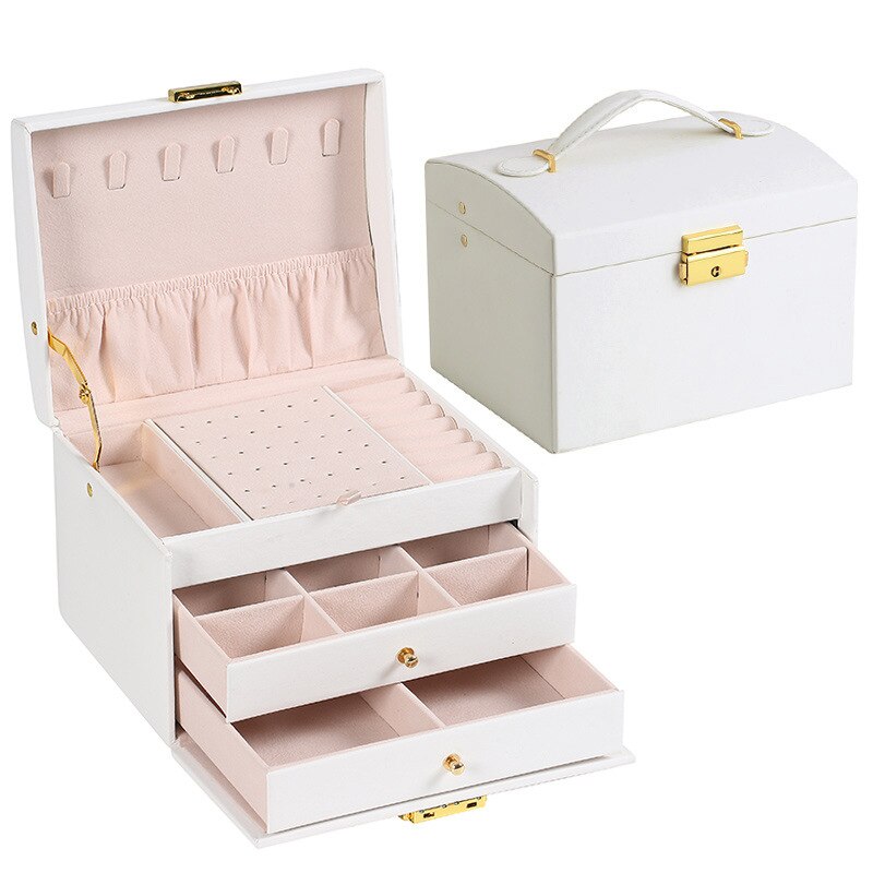 Bloong Lagen Sieraden Organizer Box Exquisite Vrouwen Meisjes Display Houder Oorbel Ring Ketting Opslag