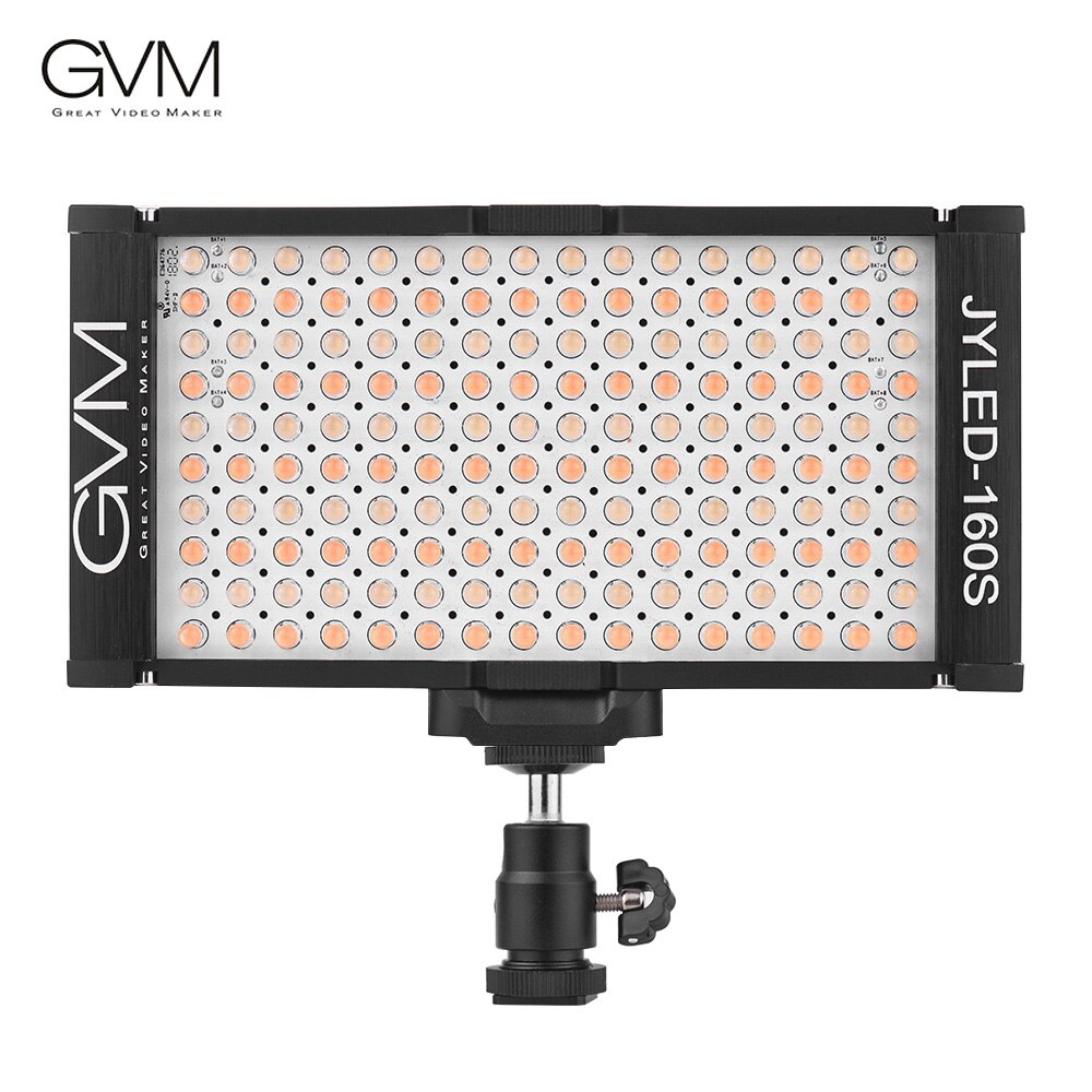 GVM 160 LED Video Light Photo Studio Camera Licht voor Canon Nikon Sony Olympus DSLR Camera Fotografie Verlichting
