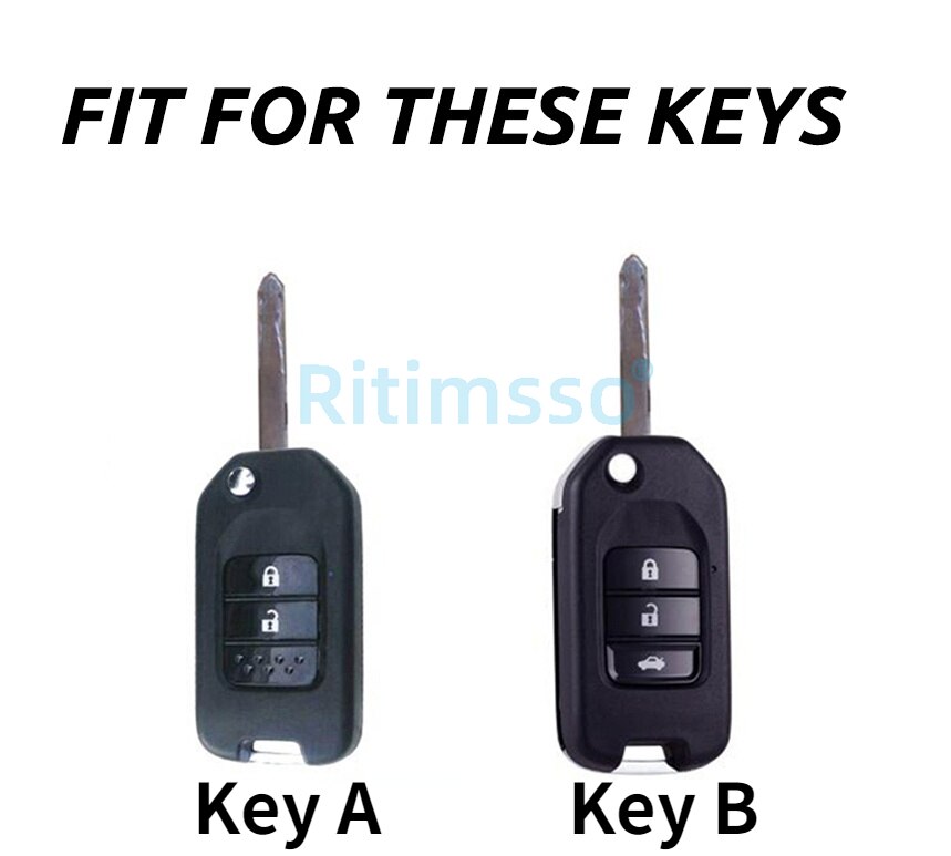 Tpu Key Cover Case for Honda CRV Pilot Accord Civic Car Shell Auto Key Keychain Keyring