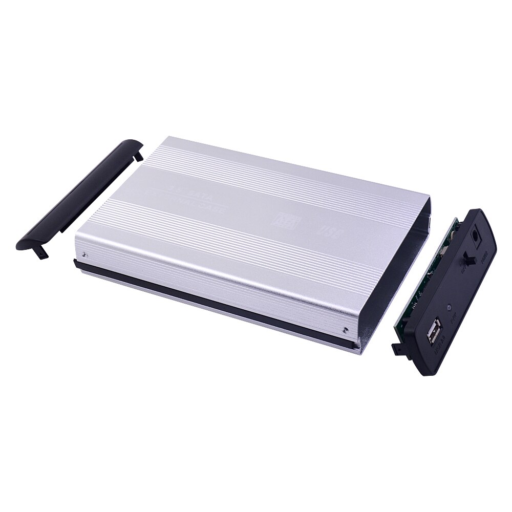 Hdd fodral 3.5 tum sata till usb 2.0 adapter extern hårddisk hölje lock läsare för ssd disk hdd box fodral  hd 3.5 hdd fodral