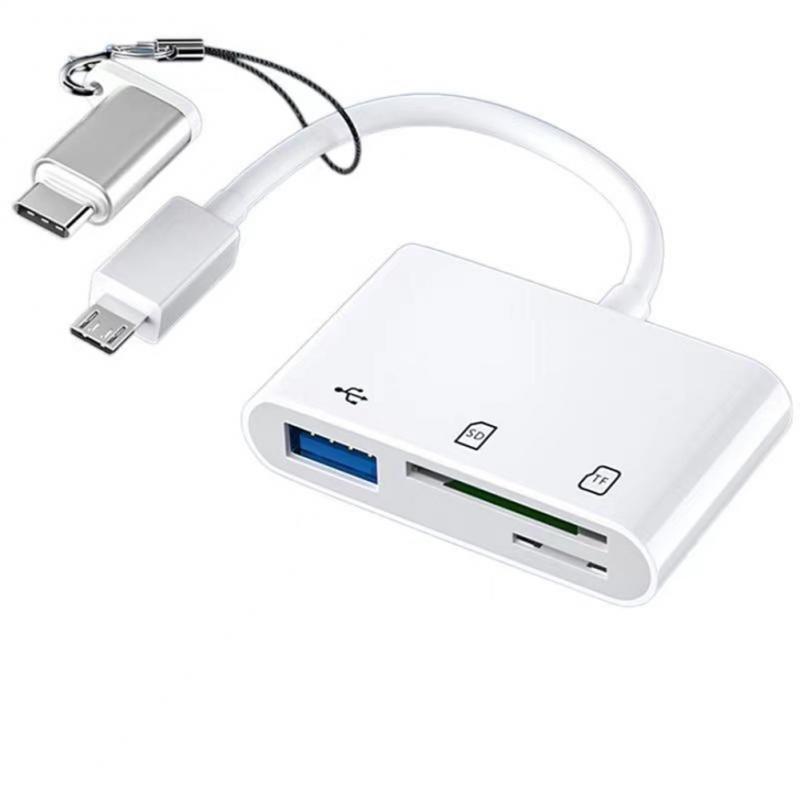 1/2 sztuki 3 w 1 typ C Adapter TF czytnik kart pamięci OTG Adpter dla IPad dla Macbook USB typu C czytnik kart