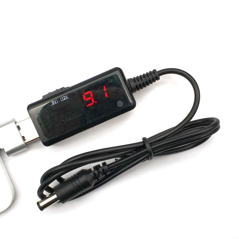 Usb Boost Converter Dc 5V 9V 12V Usb Step-Up Converter Kabel + 3.5X1.35Mm Connector Voor Voeding/Lader/Power Converter