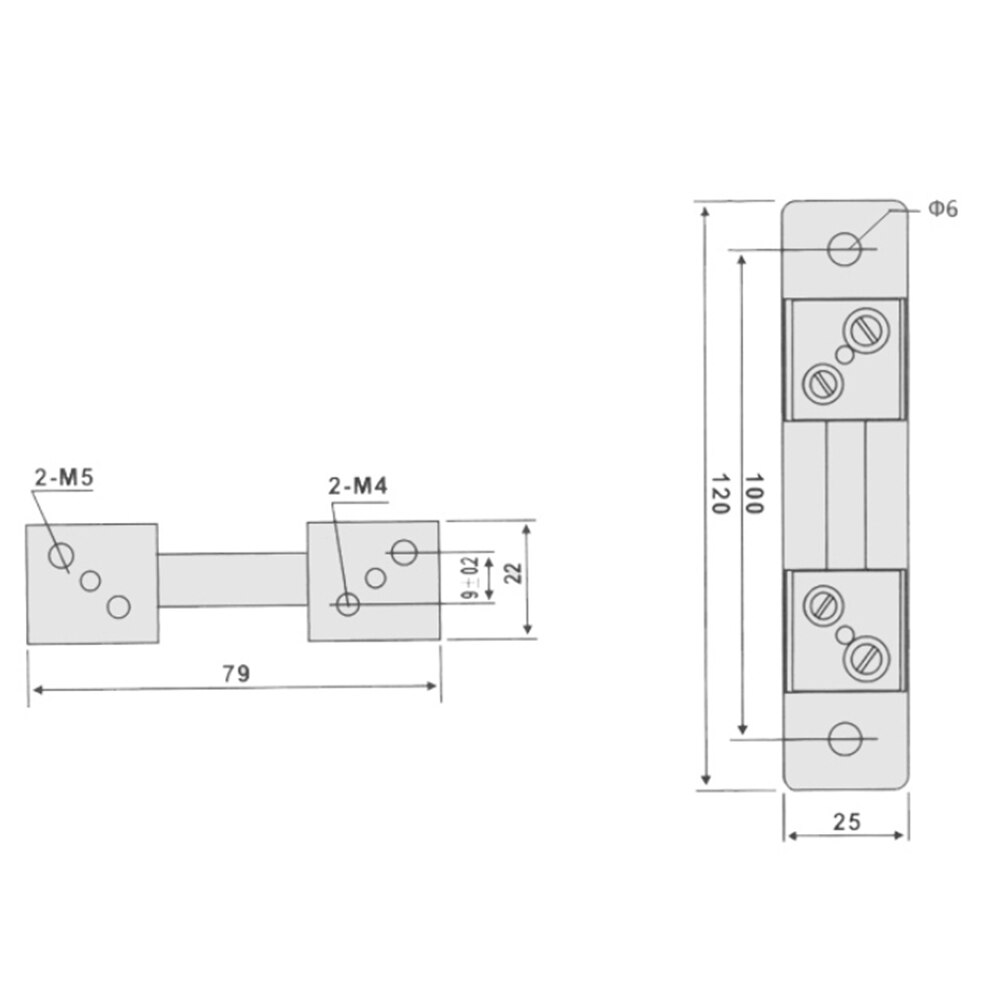 FL-2 10A 15A 20A 30A 50A 75mV DC Measuring Shunt Resistor for Analog Ammeter 0.5 Class