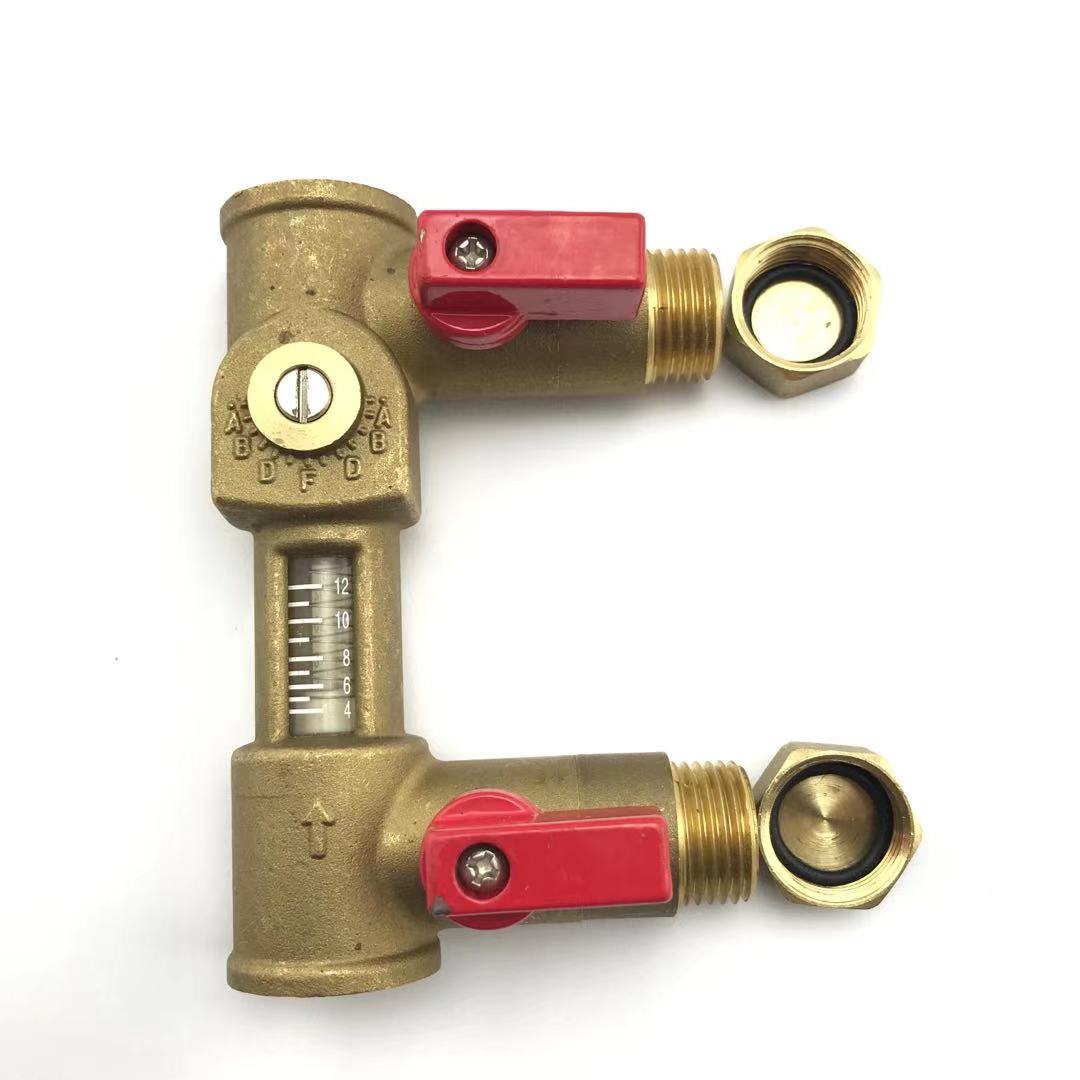 G3/4" Mechanical Flow Meter Direct Reading 4-12L/min USC-MS43TB Spring flowmeter Brass Flow reader Balancing Valve