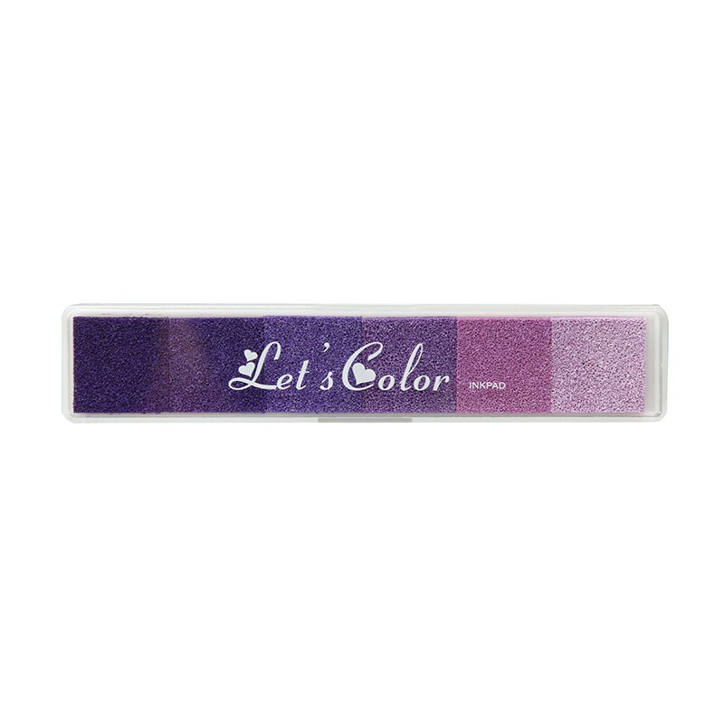 6 farben Bar Stempelkissen Regenbogen Farbverlauf Tinte Pad für Stempel Druck DIY Handgemachten Tagebuch Tagebuch Dekoration Büro Schule 6333: Violett