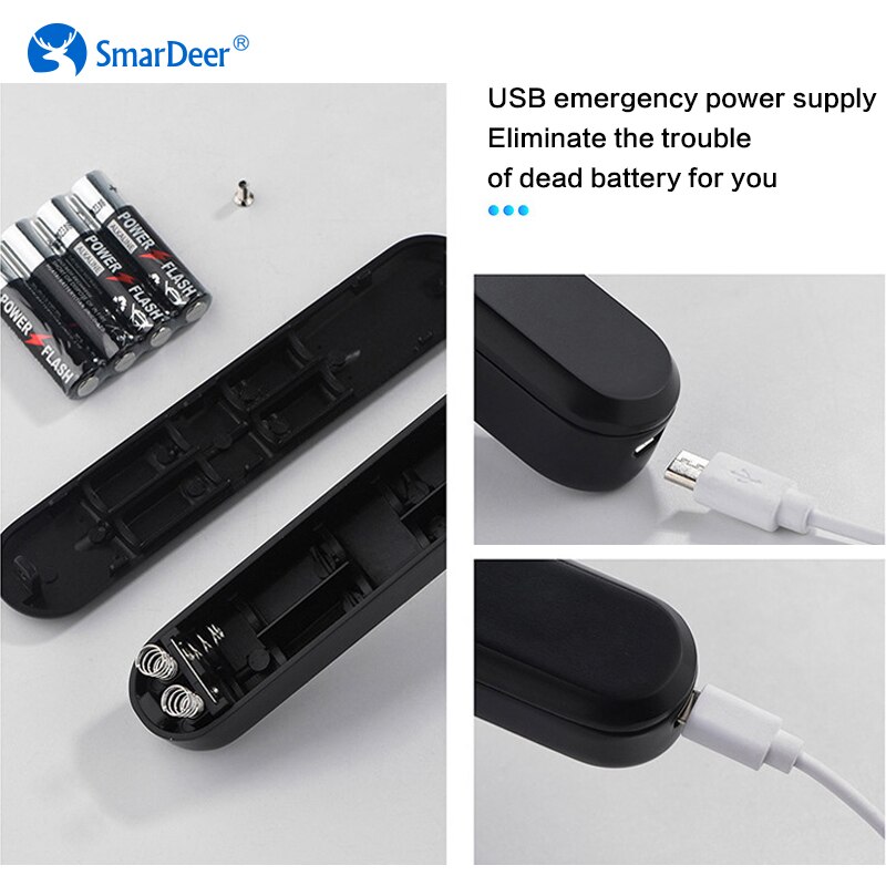 SmarDeer serratura elettronica per impronte digitali per impronte digitali biometriche di sicurezza maniglia accorto serratura per porta casa/Hotel/ufficio