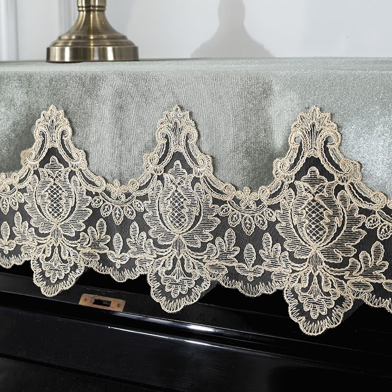 Pianon puolikansi pitsipianon kansi 85 x 200cm yksinkertainen moderni pölytiivis piano yleiskangasliina kodin sisustamiseen: 3