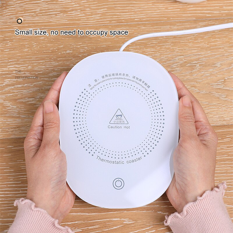 Mata na kubki o stałej temperaturze 55 stopni 16W USB podgrzewany kubek zwitek robić picia izolacja kawa herbata gorące kakao _ WK