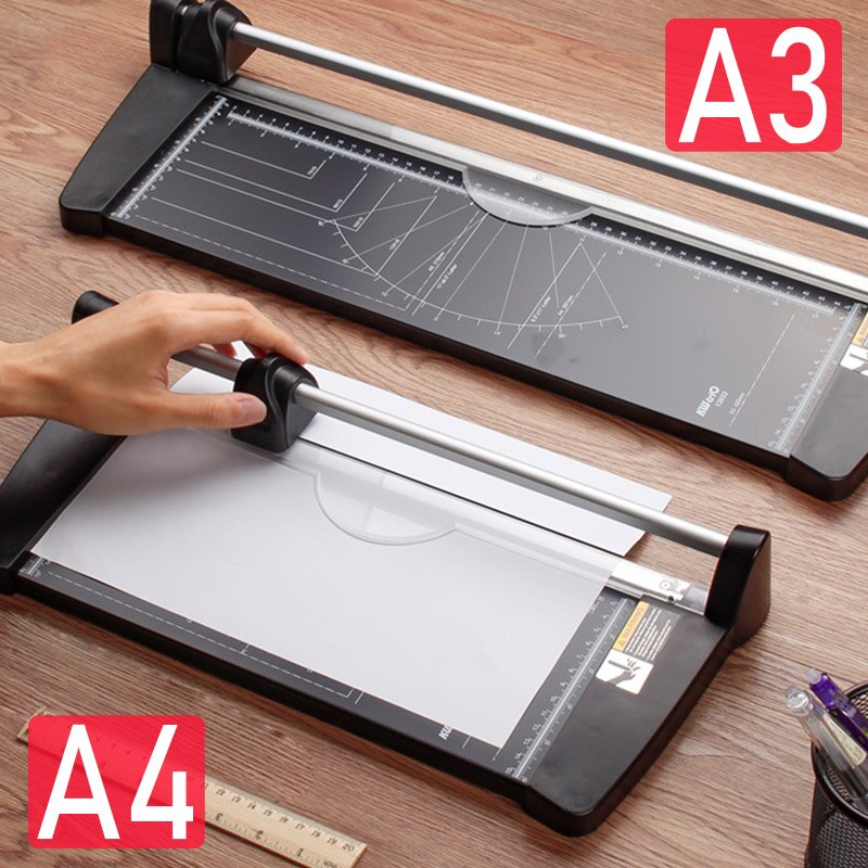 Portable Alloy A4 A3 Precision Paper Cutter Photo Trimmers Diy Scrapbook Cut Tools Cutting Mat Board Home Office Supplies