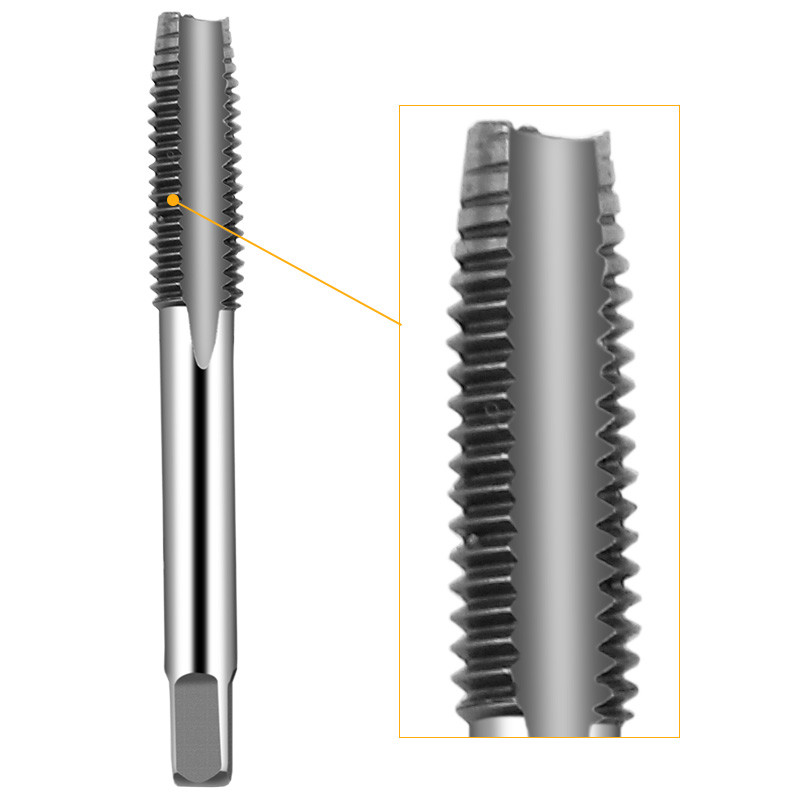 5PCS/Set HSS M3 M4 M5 M6 M8 Machine Spiral Point Straight Fluted Screw Thread Metric Plug Hand Tap Drill