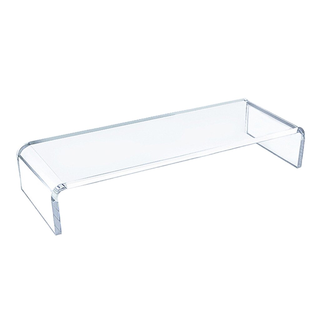 Transparent Monitor Stand Desktop PC Computer Screen Riser Tray Holder