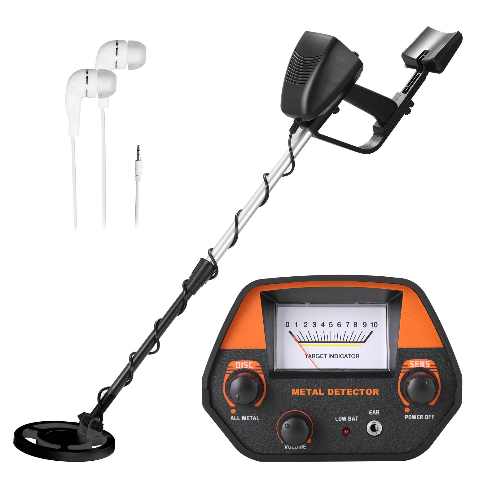 KKmoon-Detector de Metales MD4030, buscador de tesoros de oro subterráneo, con auriculares, GTX5030: GTX4030
