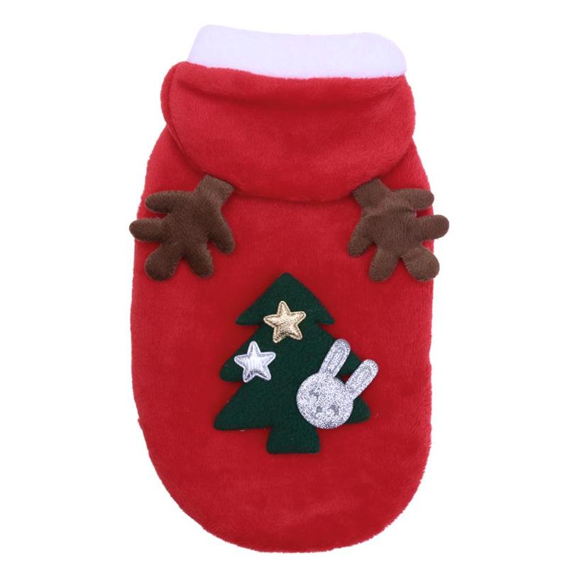 Kerst hondenkleding rode jas patroon hond huisdier fleece hondenkleding hondenjas kerst schattige huisdier puppy eland capuchon warme jas