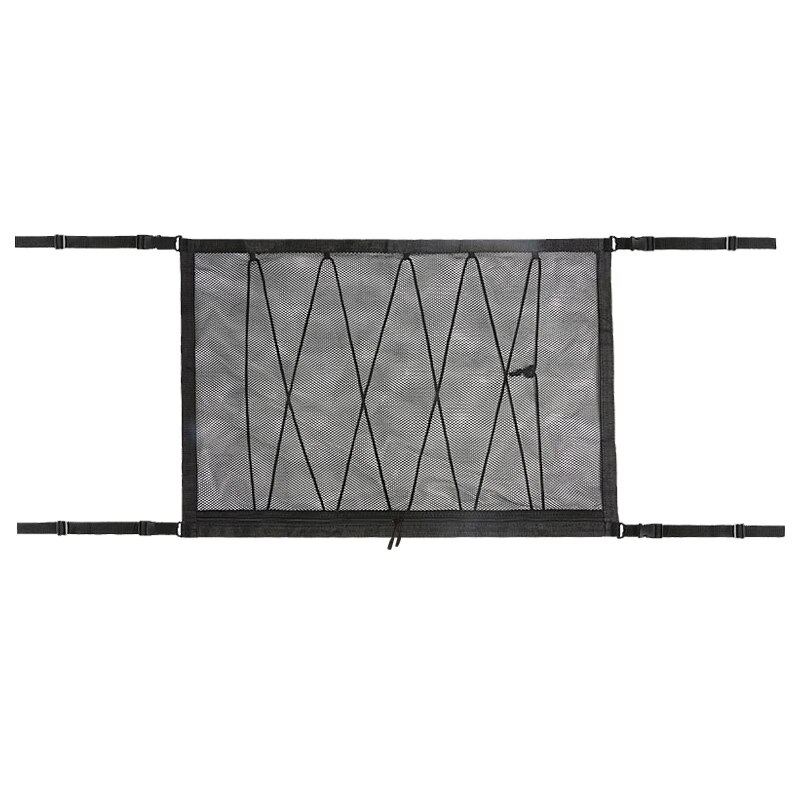 Car Ceiling Storage Net SUV Ceiling Nets Pocket with Upgrad Double Head Zipper-Prevent Falling for Put Quilt/Light Sundry: Type B 1 PC