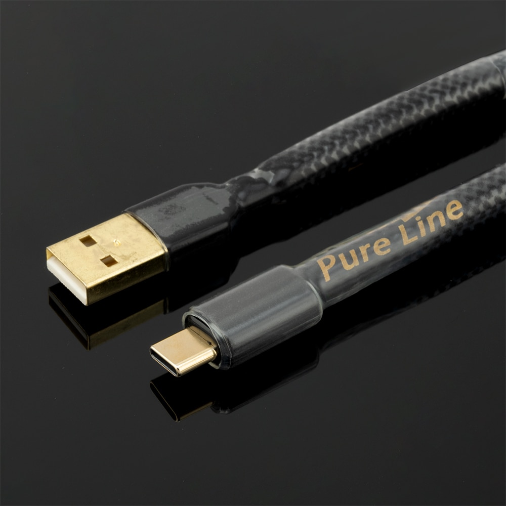 Canare hifi usb a-type c-kabler ofc kobber ac usb-kabel dobbel magnetisk ringe gullbelagt forsterker dac-kabel usb a til usb type c