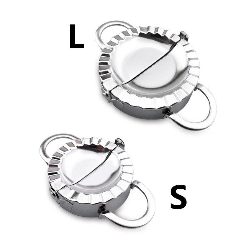 Easy Portable DIY Dumpling Mold Jiaozi Dumpling Packaging Machine Cooking Pastry Tool Kitchen Tool Dumpling Machine Equipment: 1 large 1 small