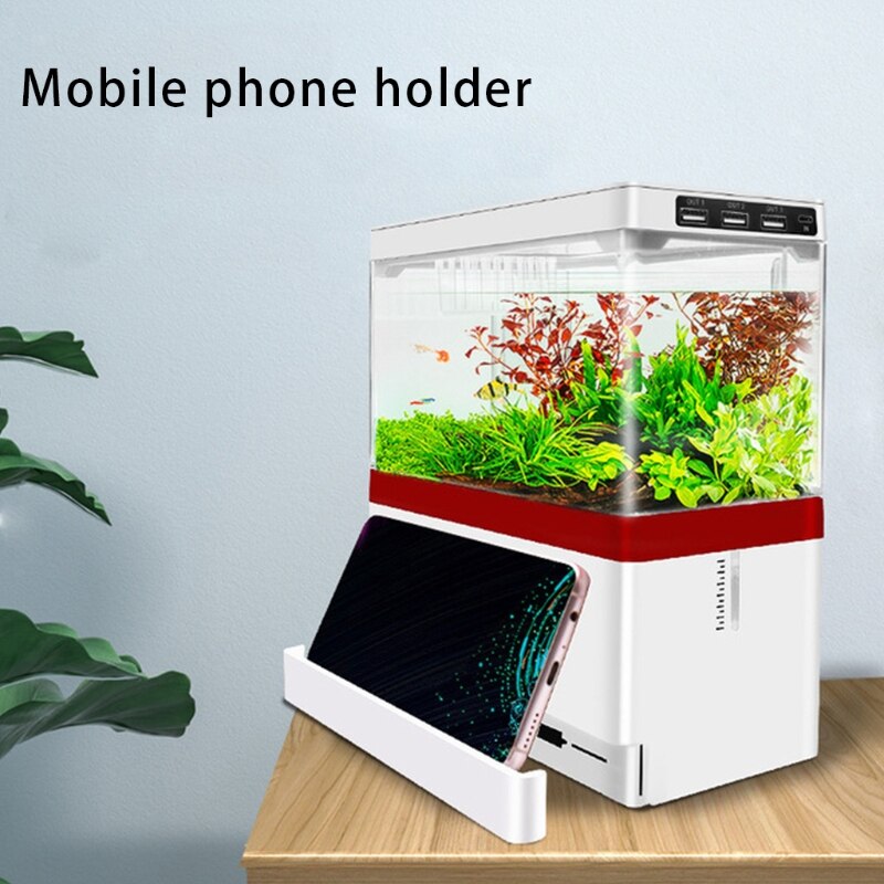 Betta Aquarium Starter Kits with LED Lighting and Filtration Included Mini Acrylic Fish Tank 1.5L Capacity Pet Supplies