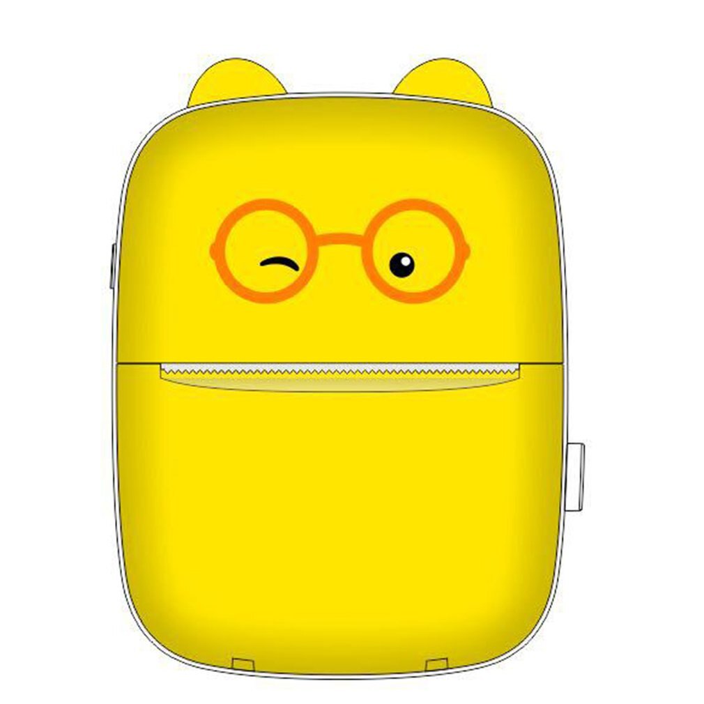 Handheld Mini Cute Cat Thermal Printer Mobile Phone Wireless Photo Memo Wrong Question Printer Study Stationary: yellow