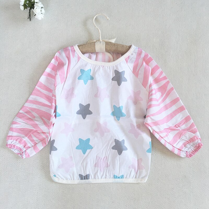Baby Lätzchen Baumwolle Langarm Schürze Overall Kinder Smock Spuck Kleidung Kleinkind Baberos Kleidung Infant Fütterung Zubehör