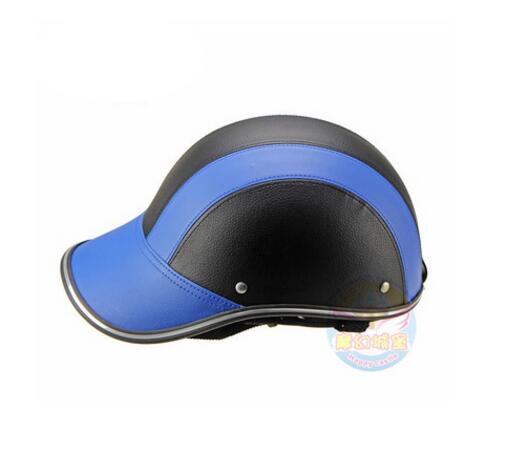 Motorcykel hjelm halv ansigt hjelme 55-60 cm baseball cap stil sikkerhed hård hat anti-uv klassisk stil 8 farver cascos para moto: 6