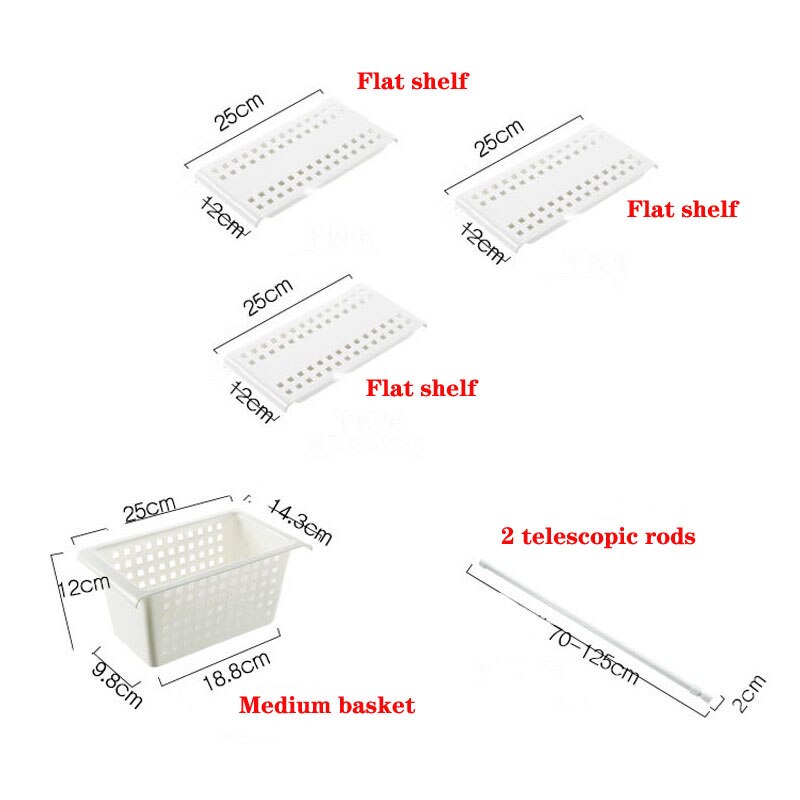 Telescopic Storage Rack Free Combination Kitchen Cabinet Under The Sink Shelf Bathroom Layered Rack: B