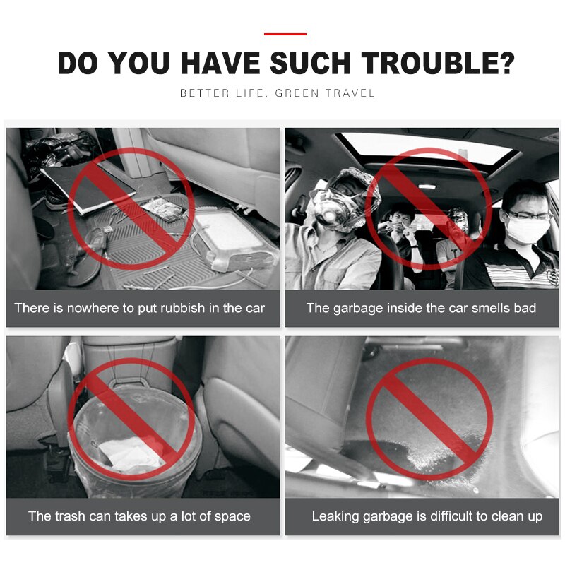 Portable Automotive Waste Storage Car Seat Back Storage Bags Car Trash Garbage Durable Car Auto Garbage Trash Can Rubbish Bags
