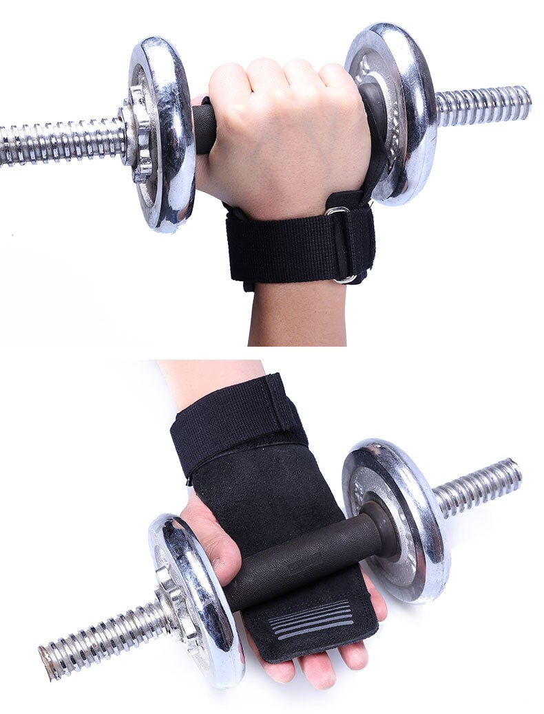Fitness luvas de levantamento de peso punho protetor de palma cinta haltere de levantamento de peso luvas equipamentos de ginástica luvas de levantamento de peso l269