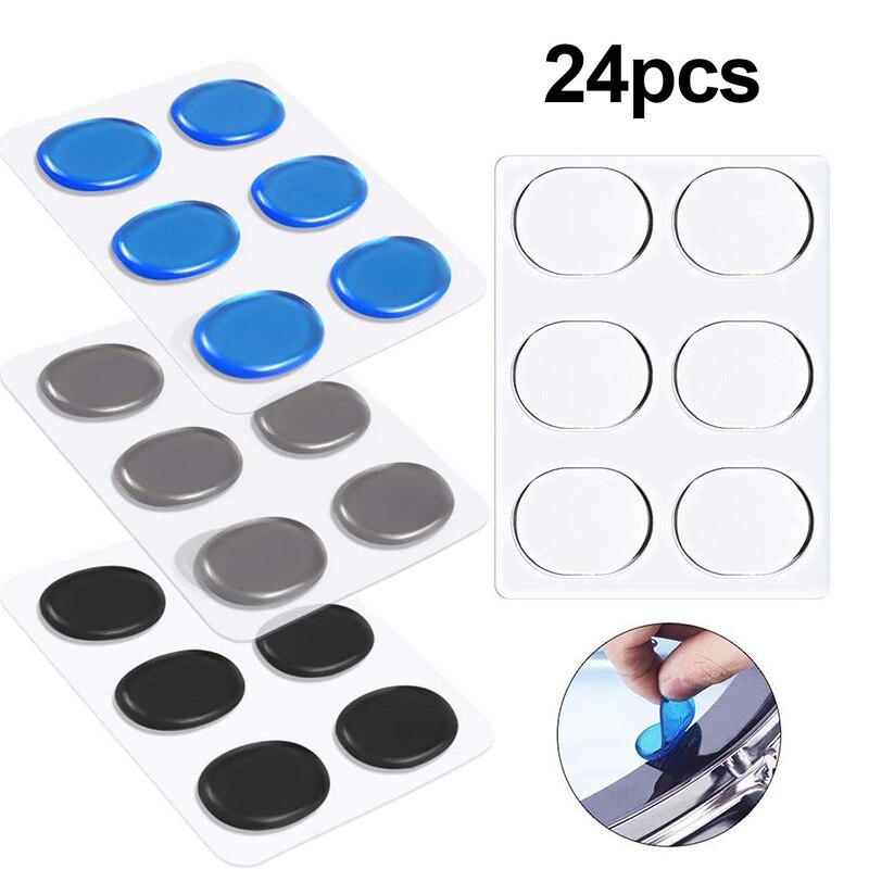 24 st silikon trumdämpare, trumma snare mute pad mjuka trumdämpare gel pads för trummans tonkontroll
