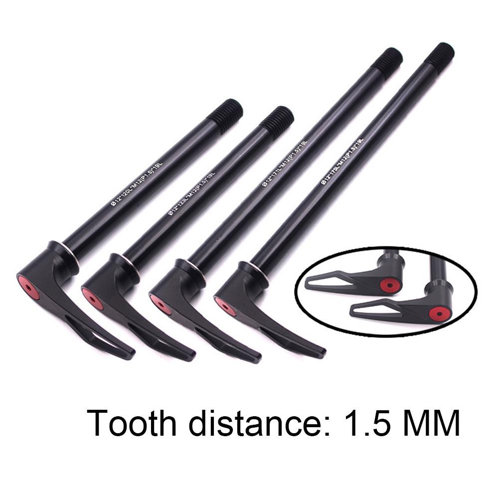 12x120/123/171/175mm Aluminum Alloy Bike Bicycle Quick Release Thru Axle Skewer High Strength Hollow lock Safer