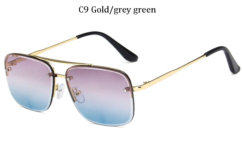 Aoze classic style cool unisex sunglasses brand men's vintage sunglasses zonnebril dames UV: 81013 C9