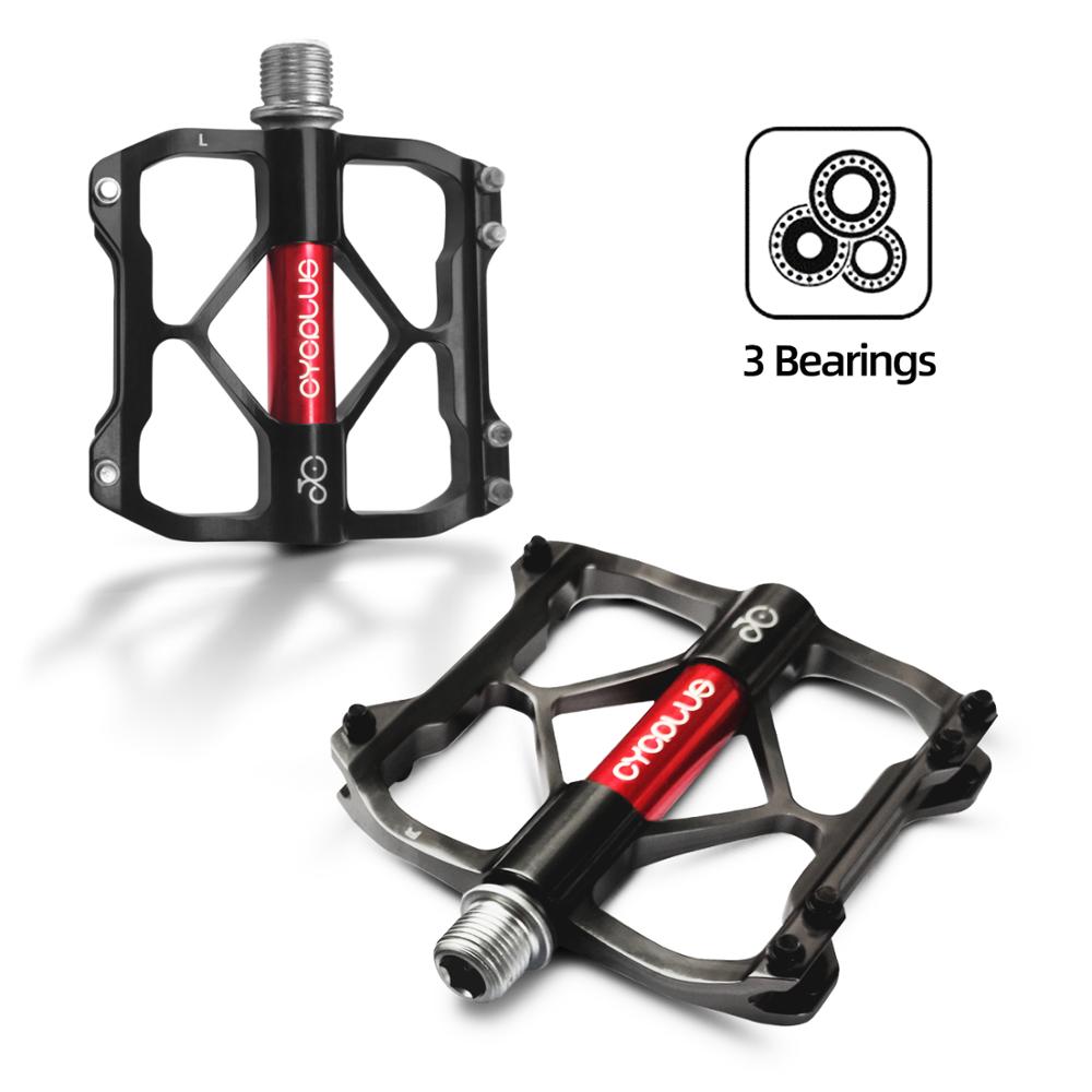 Cycplus pedaler bicicleta mtb tilbehør sykkelpedaler terrengsykkel 3 lagre vtt tilbehør sykkeldeler pedal