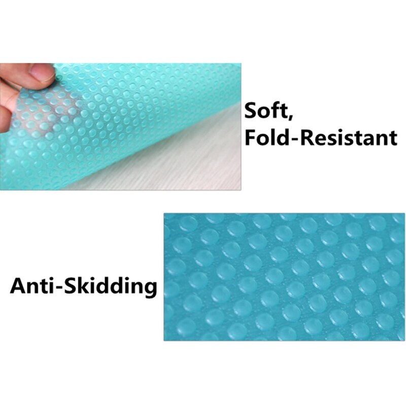 8 sztuk maty chłodzące, plastikowe niesamoprzylepne wkładki półki EVA lodówka wkładki lodówka maty szuflady ustawienie stołu