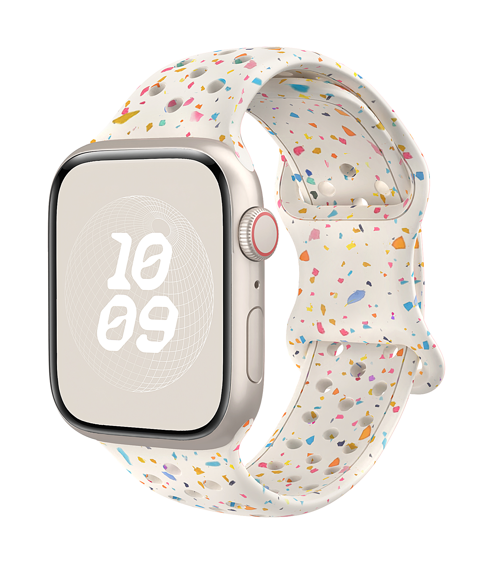 Sportarmband för apple watch band ultra 2 49mm 44mm 45mm 42mm 41mm 40mm silikonarmband för iwatch series 9 8 7 6 se 5 4 correa: Blå vit / 20mm