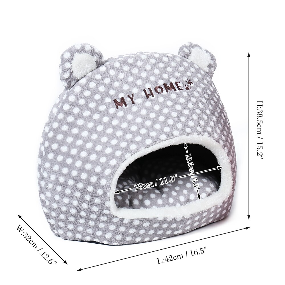 Leuke Warme Zachte Huis Voor Kat Mand Kleine Medium Puppy Kattenbakvulling Hond Bed Lounger voor Dier Cama Thuis kennel Cave