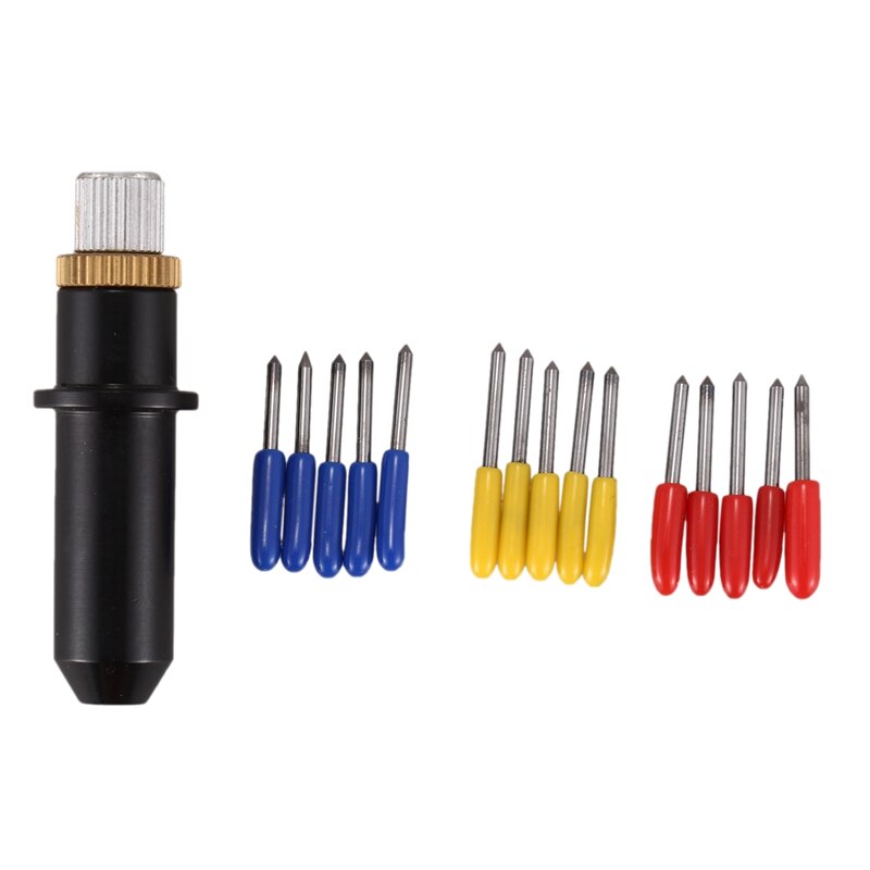 16Pc 30/45/60 Degrees Mimaki Cricut Cutting Plotter Vinyl Cutter Blades+ Mimaki Blade Holder: Default Title