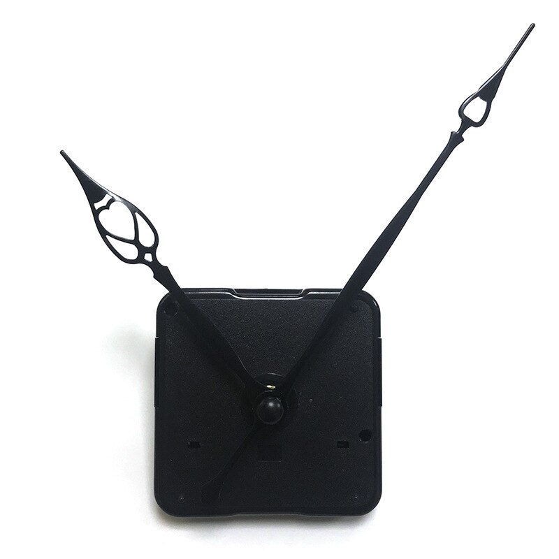 Mute Klok Beweging Met Creatieve Zwart Metalen Handen Voor Wandklok Асовой Механизм Clockwork Diy Kits Accessoires Vervanging