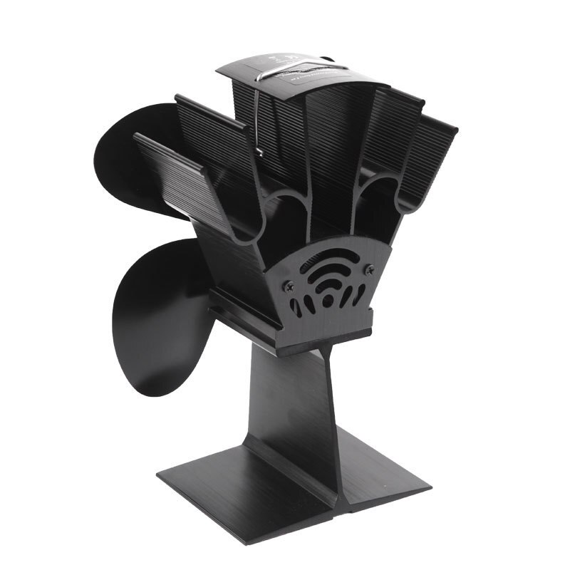 JOYLOVE Thermal Power Fan Four-leaf Wood-burning Stove Fan Ecological Fireplace Fan Wood Fireplace Fan