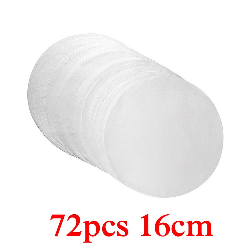 Round Baking Paper Circle 11/16/20/24cm 40pcs Parchment Paper Liner BBQ Oven Patty Hamburger Paper Cake Non-Stick Baking Tool: 72pcs 16cm