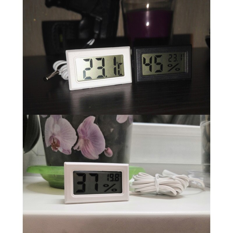 Mini LCD Digital Hygrometer Thermometer Humidity Temperature Moisture Sensor Meter Temperature Gauge Indoor