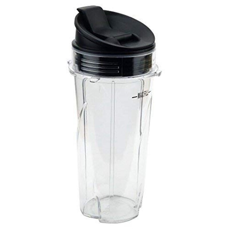 Replacement for Ninja 16 Oz Cup Single Serve - for Nutri Ninja BL770 BL780 BL660 Blender (2-Pack)