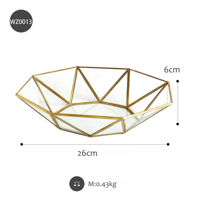 SWEETGO Polygon glas Kasten für kuchen tisch lagerung inhaber Nachtisch Gestelle Durcheinander Rand fällen schmuck Anzeige Tabletts: Platte