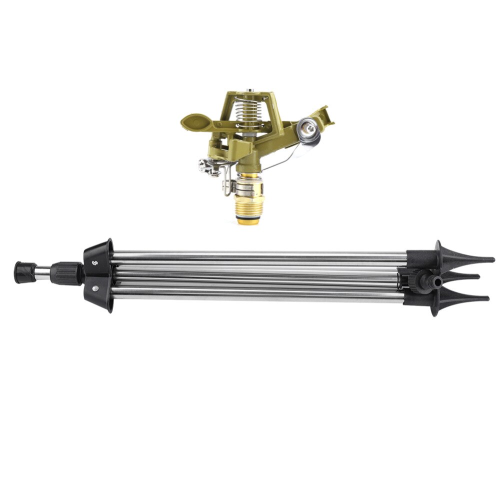 Rostfritt stål slipinsats + zink sprinkel vatten vattning sprinkler spruta gräsmatta trädgård sprinkling bevattning kit vattning
