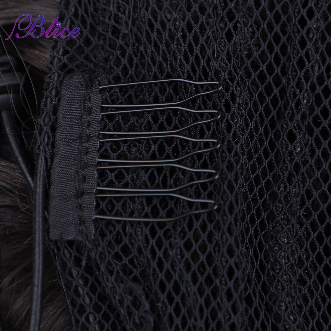 Blice Synthetic Curly Ponytail 20"-22" Ponytail Hair Extensions Long Hairpiece With Two Plastic Combs Drawstring Style
