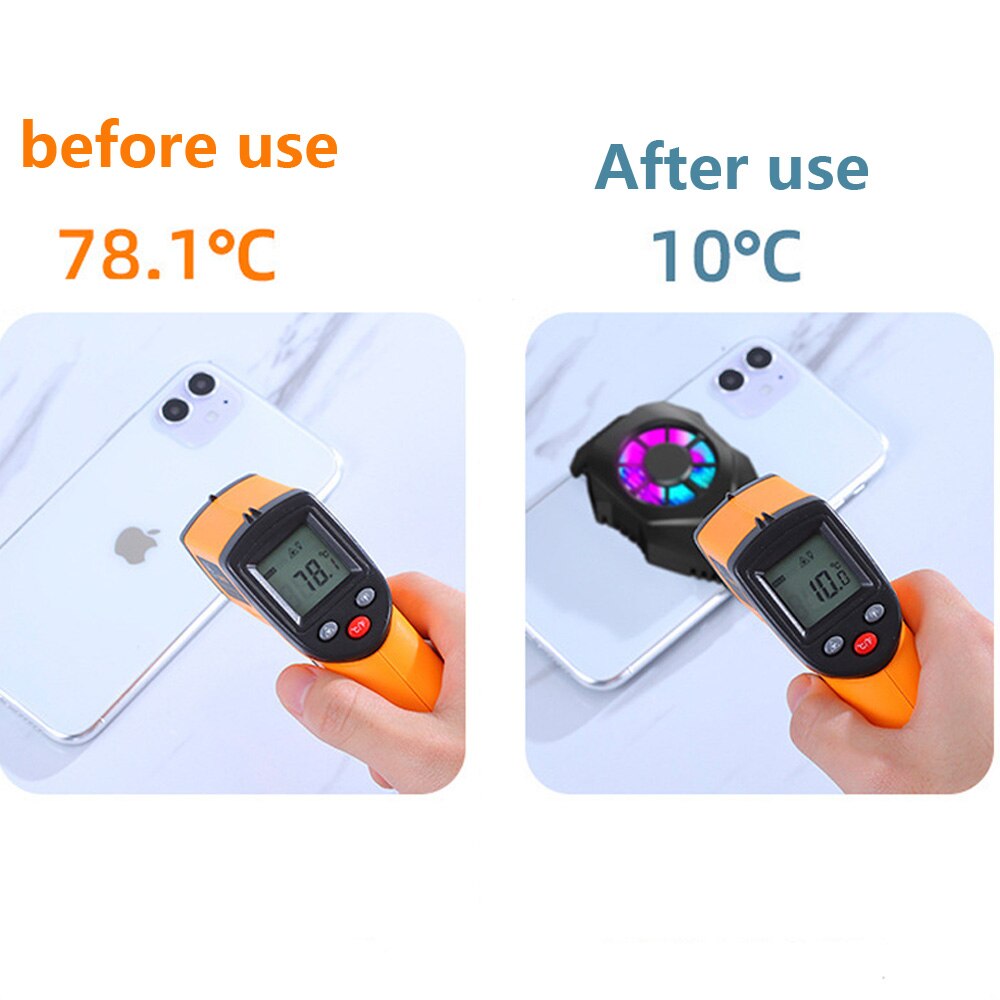 Game Cooler Phone Cooling Fan Gaming Phone Radiator Portable Temperature Accessories Usb Cooling Fan